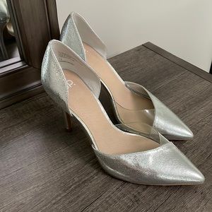 BP silver heels - size 7.5